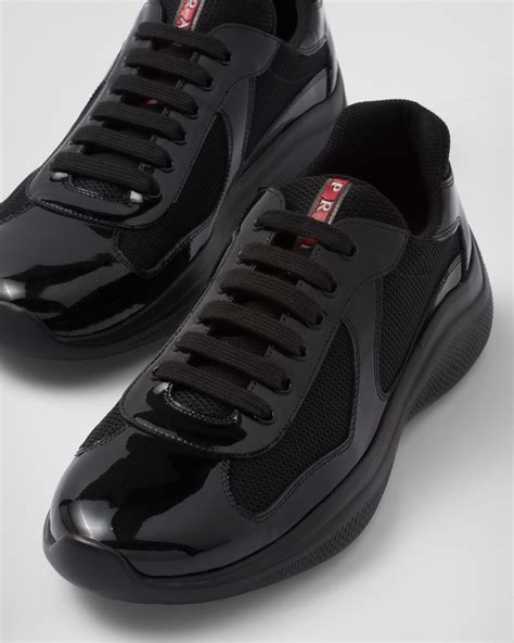 prada americas cup sneakers black.